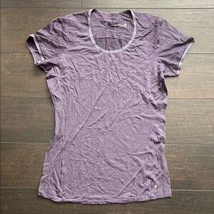 Smartwool short sleeve size large - purple